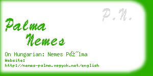 palma nemes business card